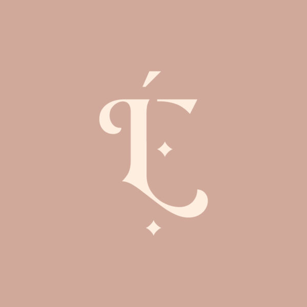 LIMAGIERE - LEONA EMOI - MONOGRAMME FOND ROSE